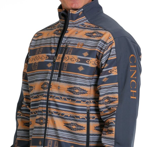 Men's Cinch Blue Bonded Western Style Jacket - Picture 3 of 5